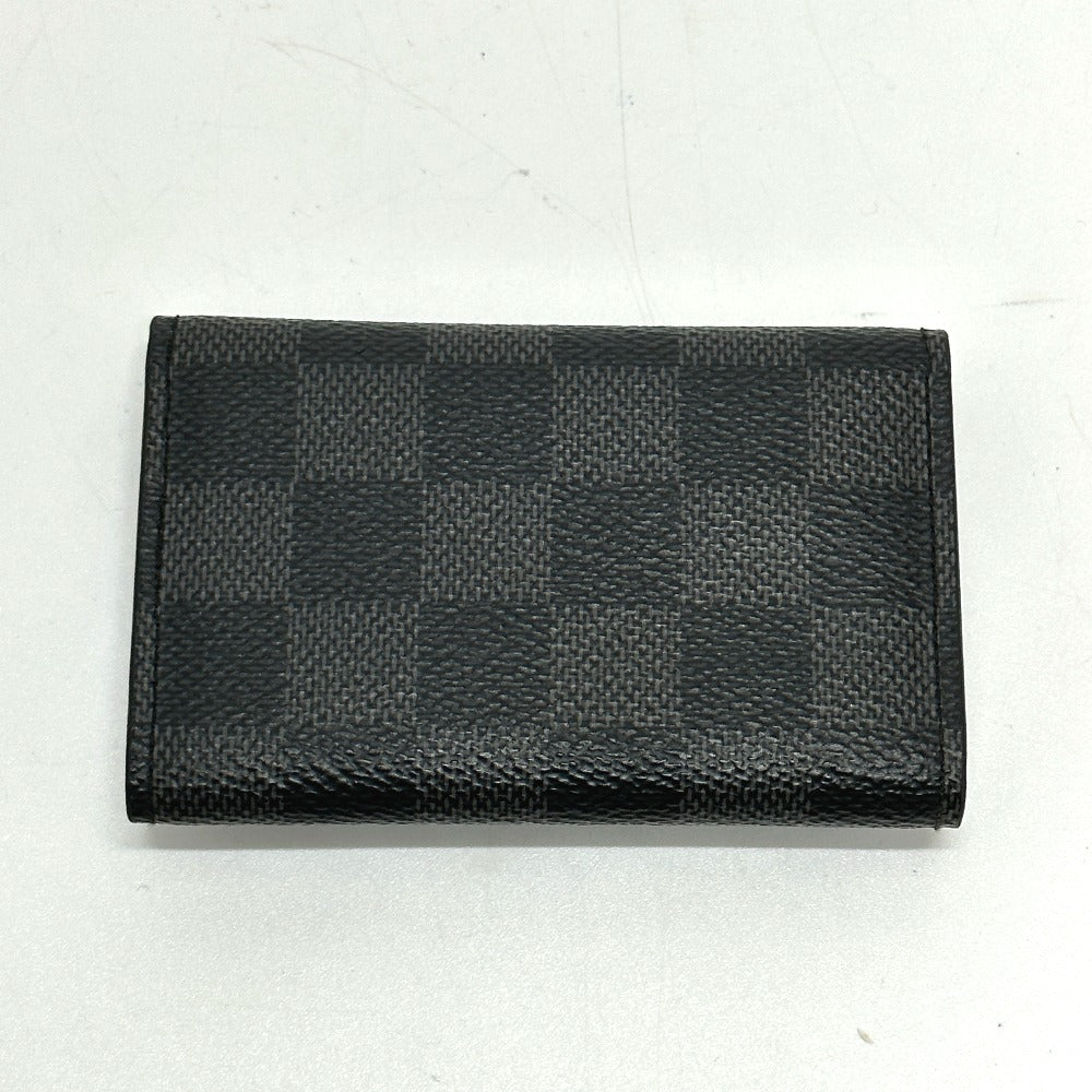 LOUIS VUITTON Key case Key holder  N62662 Damier Grafitto Canvas black Damier Grafitte Multicles6 mens