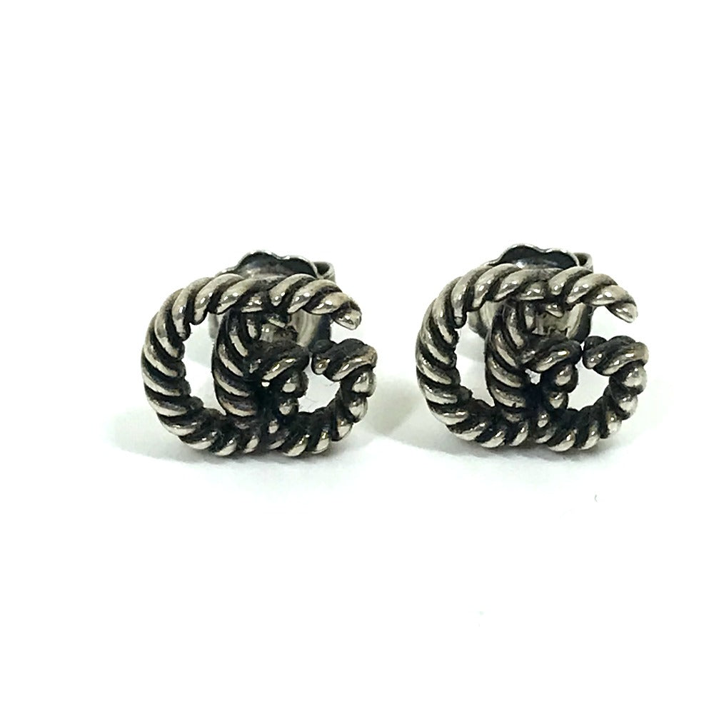 GUCCI Pierce SV925 Silver logo GG Marmont Double G Women