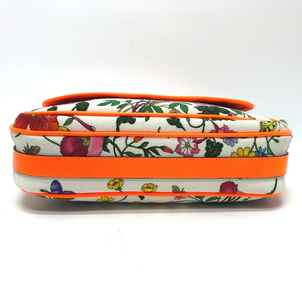 GUCCI Shoulder Bag 550147 Canvas / leather multicolor flora Women