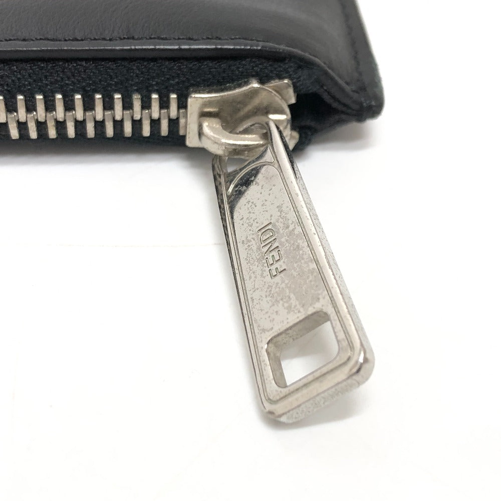 FENDI Clutch bag 7N0078  leather black LOVE mens