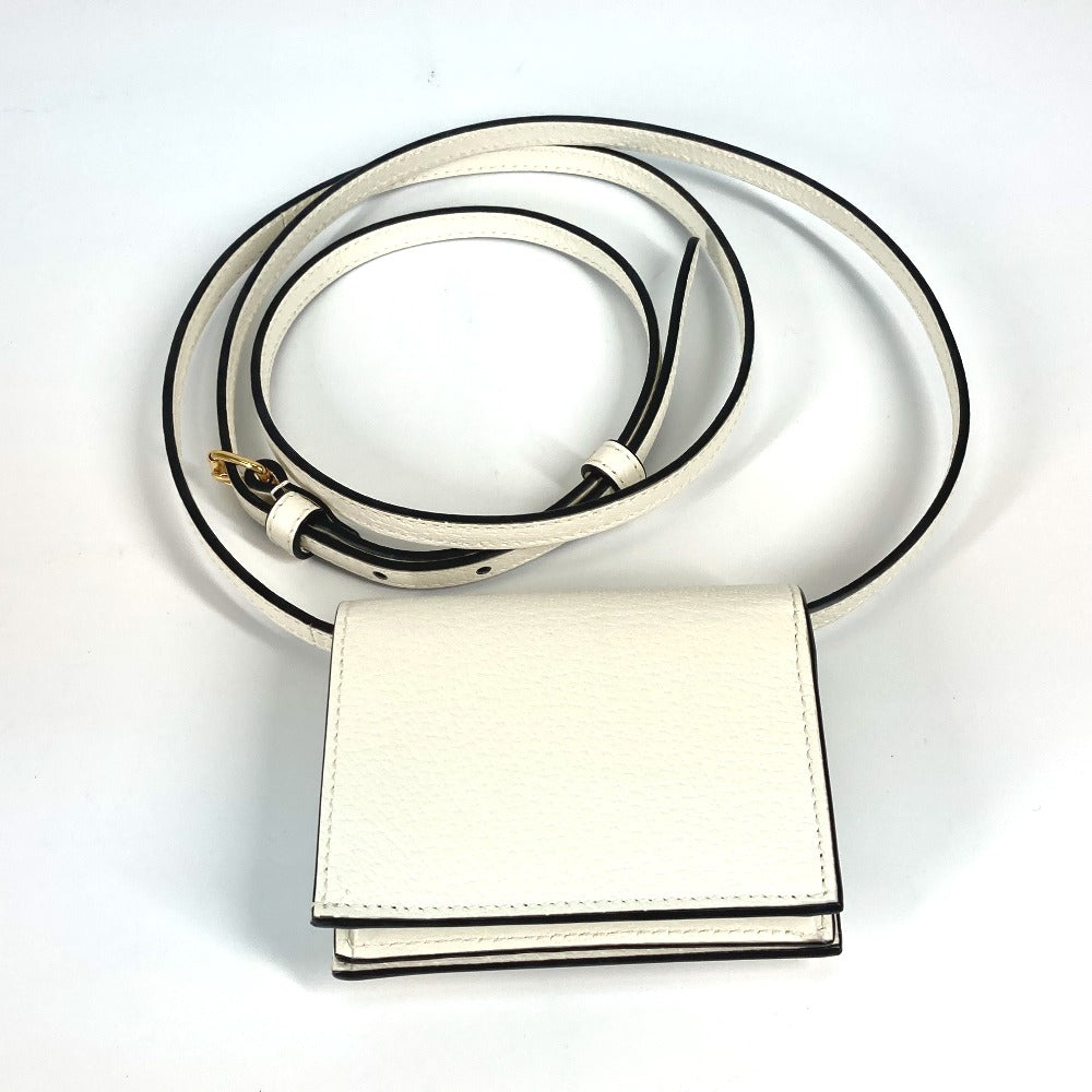 GUCCI Folded wallet 702248 leather white adidas adidas collaboration Horsebit