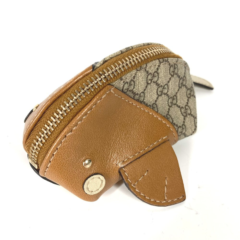 GUCCI Coin case 256862 PVC / Leather beige GG plus whale whale Women