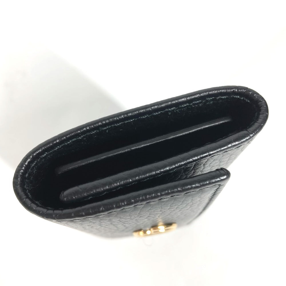 GUCCI Key case Key holder  456118 leather black key GG Marmont Women