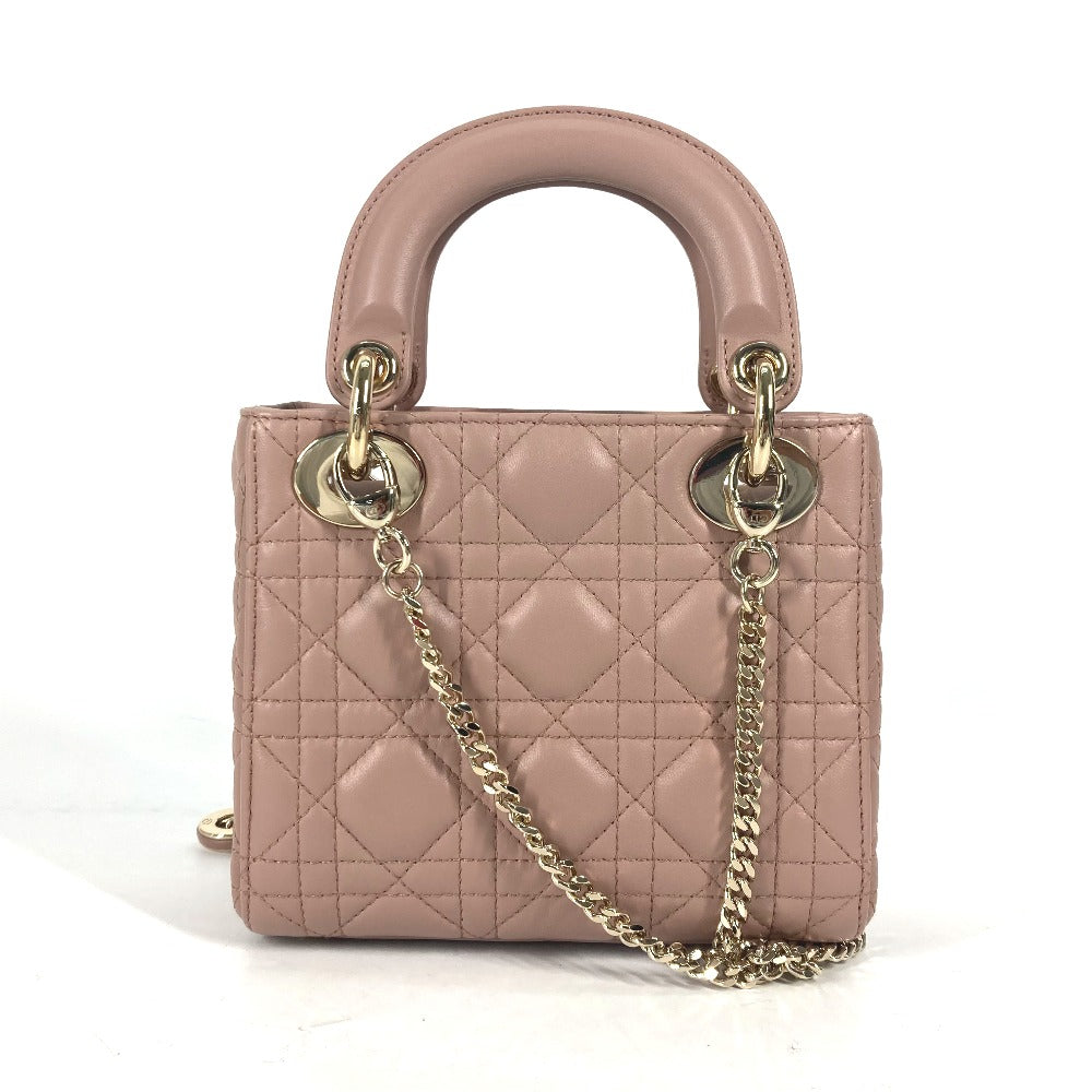 Dior Handbag M0505ONGE_M50P lambskin Pink beige type Lady Dior Lady Dior Mini Bag Women