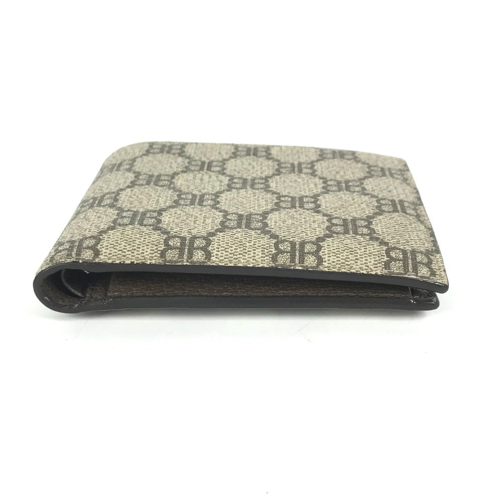 GUCCI Folded wallet 680403 GG Supreme Canvas beige BALENCIAGA Balenciaga collaboration The Hacker Project mens