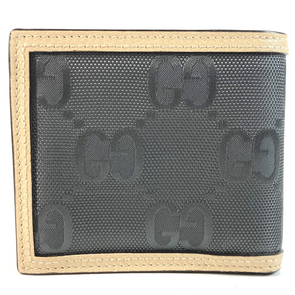 GUCCI Folded wallet 625574 Nylon / leather Black x beige logo Off The Grid Off The Grid mens