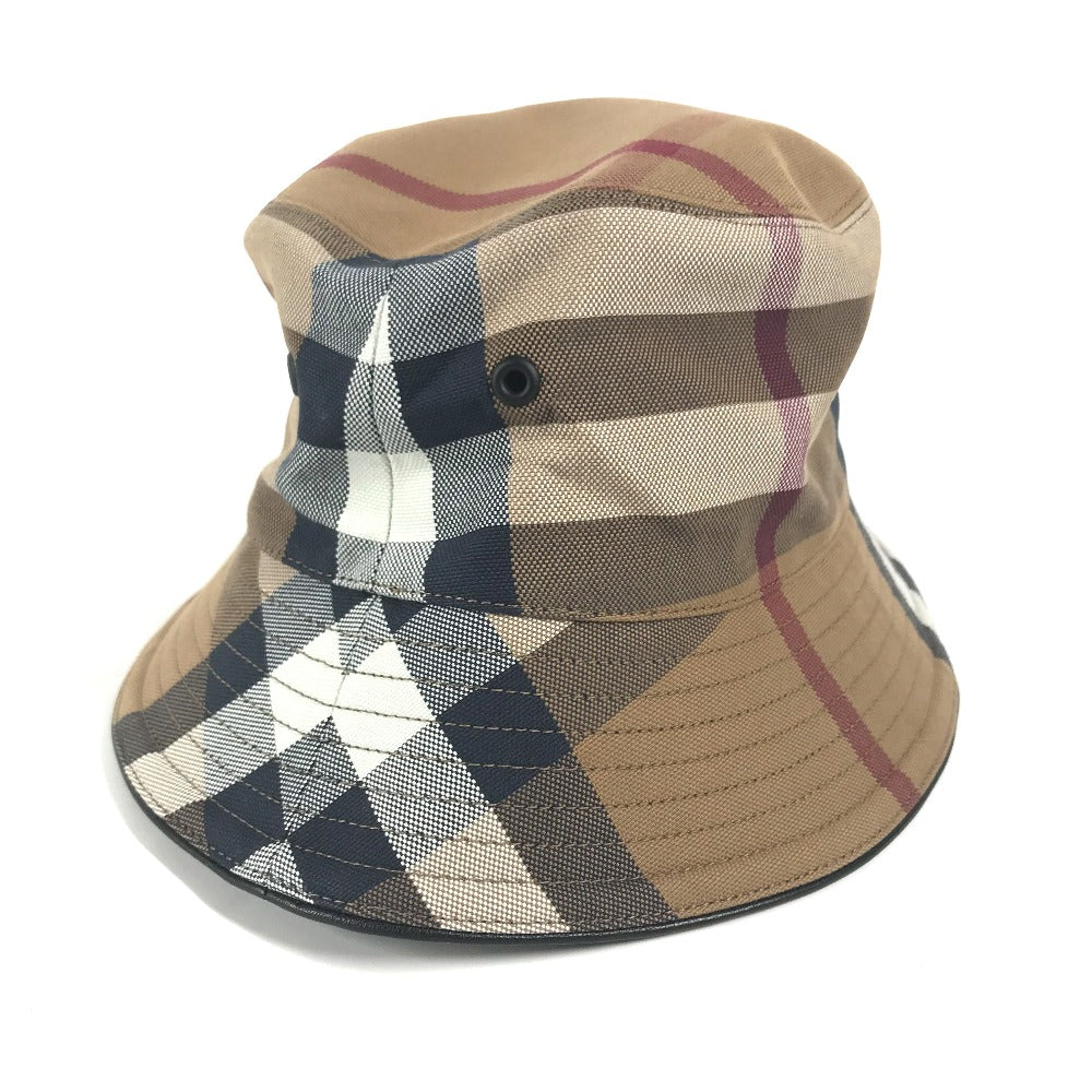 BURBERRY hat 8052981 cotton beige check Women S