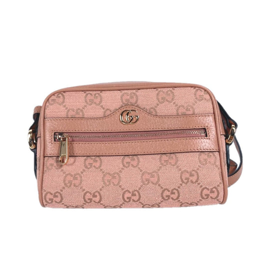 GUCCI Shoulder Bag 574493 Canvas / leather pink Crossbody GG Ophidia Women