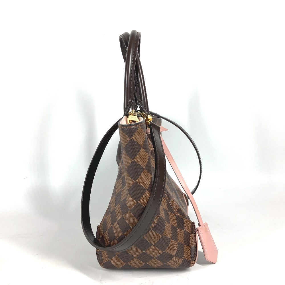 LOUIS VUITTON Handbag Damier canvas Brown x pink Damier Kaisa PM Women