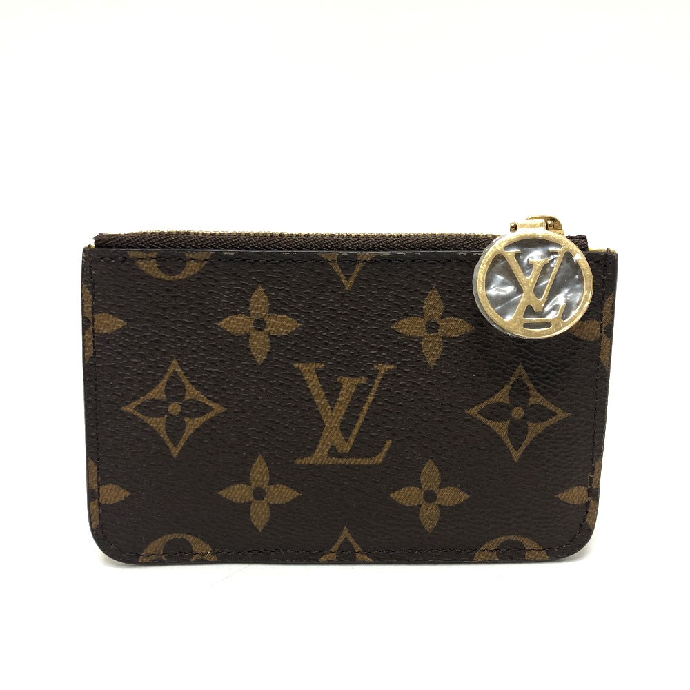 LOUIS VUITTON Coin case M81882 Monogram canvas Brown x yellow Monogram Porto Cult Romy mens