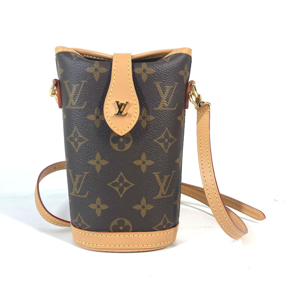 LOUIS VUITTON Shoulder Bag M80874 Monogram canvas Brown Monogram fold me pouch