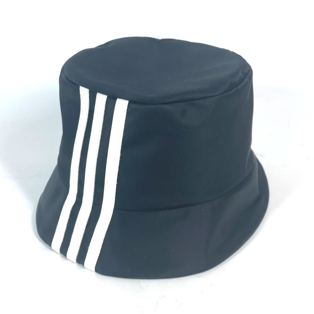 PRADA hat 2HC137 Nylon black Triangle With logo Three Stripes adidas adidas collaboration unisex(Unisex) S