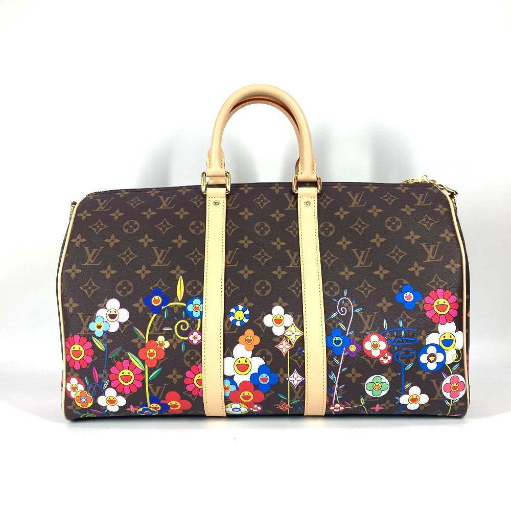 LOUIS VUITTON Boston Duffel bag M14182 Monogram canvas Brown Monogram Takashi Murakami LVxTK Keepall �Ebandouliere 45 Women(Unisex)