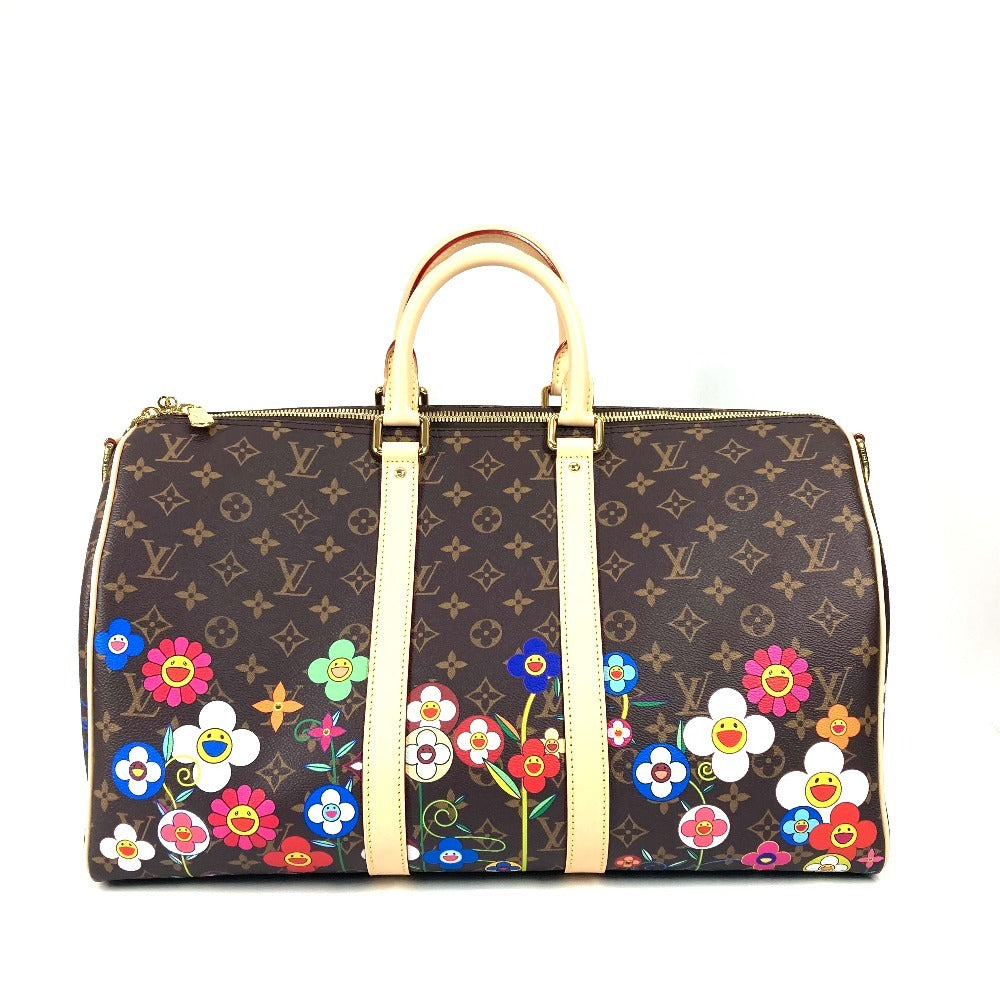 LOUIS VUITTON Boston Duffel bag M14182 Monogram canvas Brown Monogram Takashi Murakami LVxTK Keepall �Ebandouliere 45 Women(Unisex)