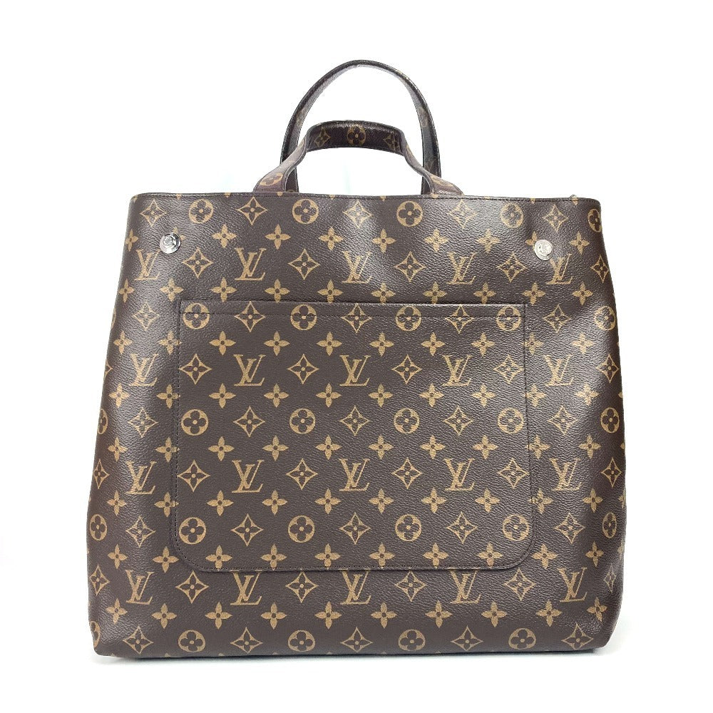 LOUIS VUITTON Shoulder Bag M50145 Taurillon Clemence Leather, Monogram Canvas Brown Monogram Cuir Tote EW mens