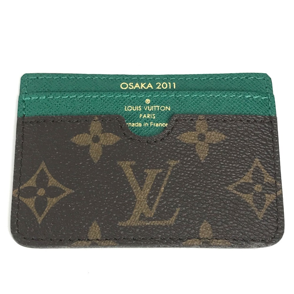 LOUIS VUITTON Card Case Monogram canvas Brown Monogram 2011 Shinsaibashi Renewal Commemoration Card holder Women