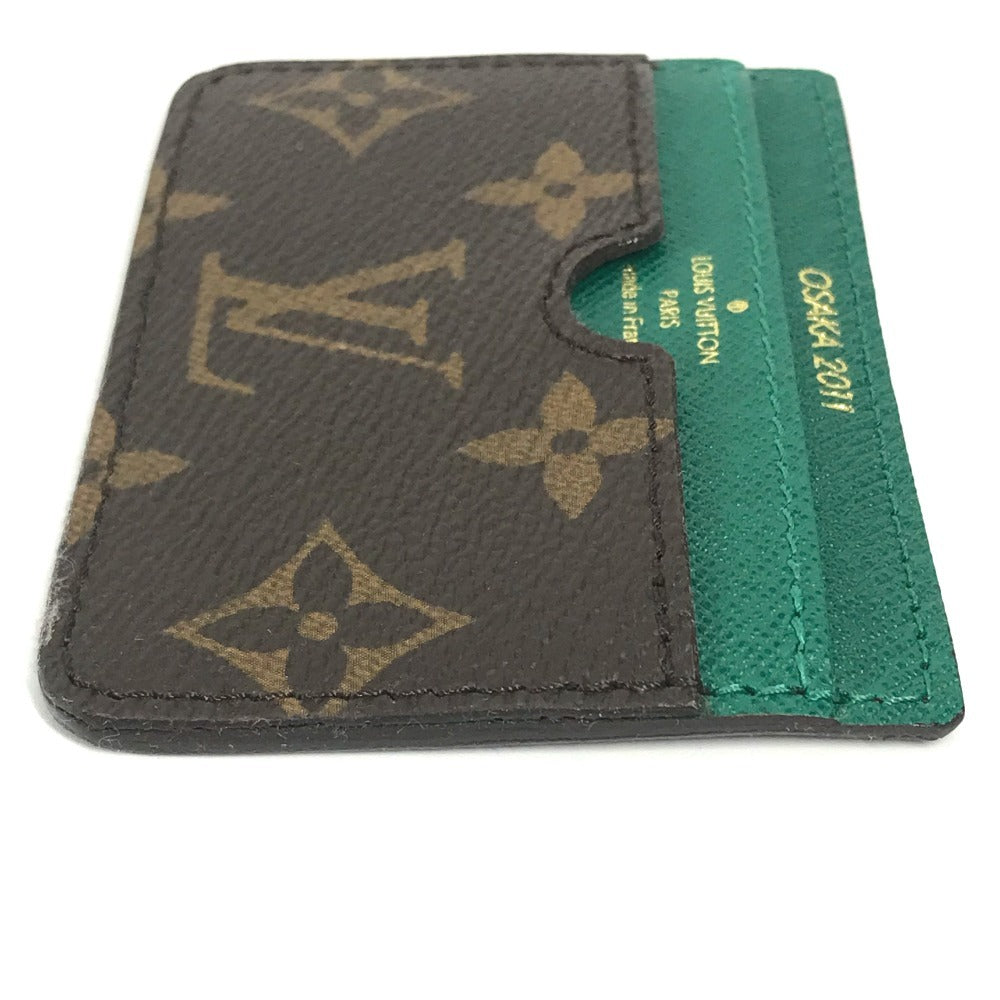 LOUIS VUITTON Card Case Monogram canvas Brown Monogram 2011 Shinsaibashi Renewal Commemoration Card holder Women