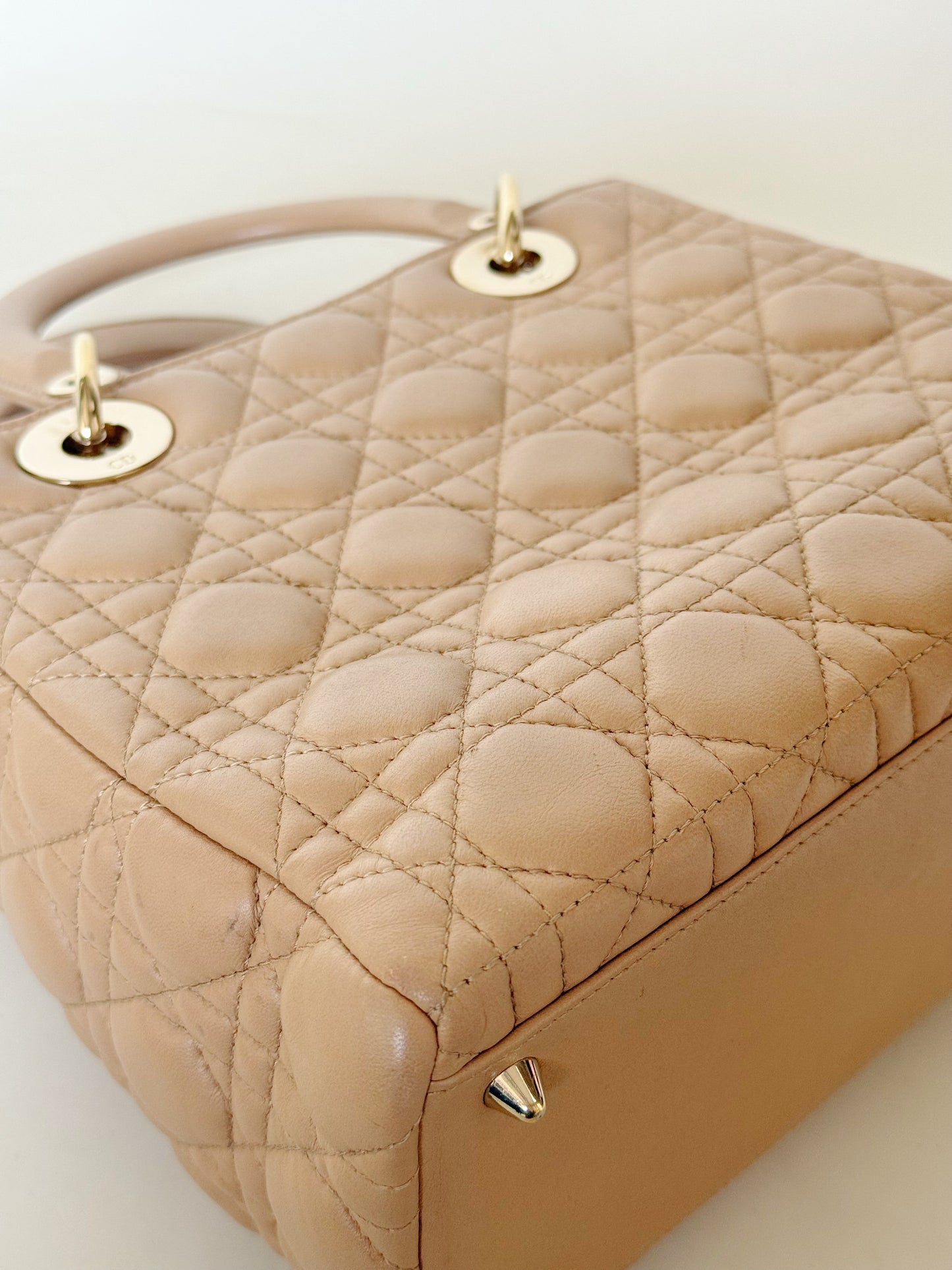 Christian Dior Lambskin Cannage Lady Dior