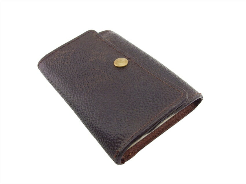 LOUIS VUITTON Key case Key holder  M62630 Brown beige gold Multicles6