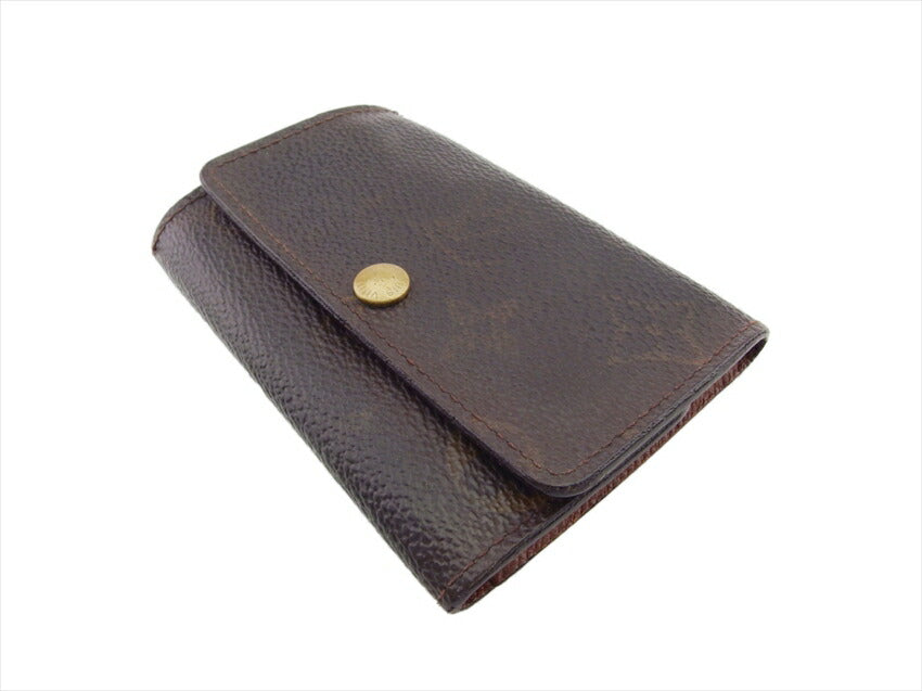 LOUIS VUITTON Key case Key holder  M62630 Brown beige gold Multicles6