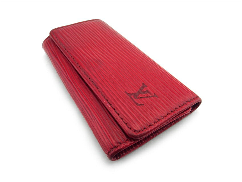 LOUIS VUITTON Key case Key holder  M63827 Red gold Multicles4