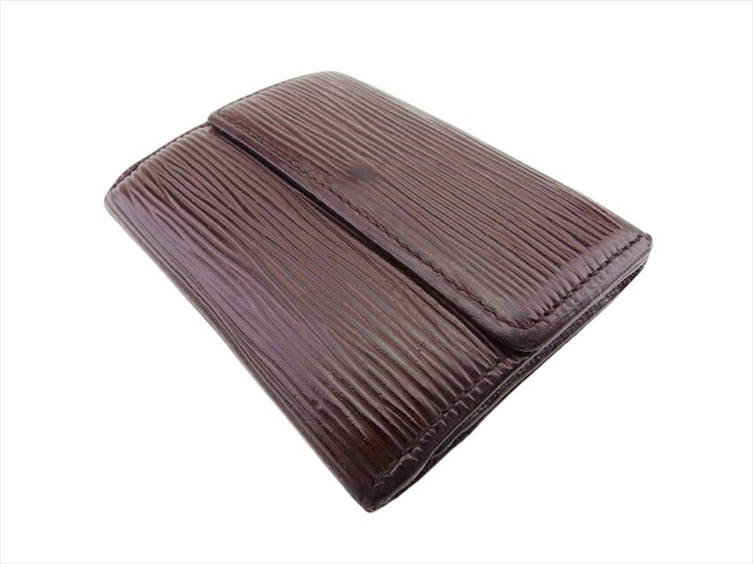 LOUIS VUITTON Coin case M6330D Epi Leather mocha Ludlow