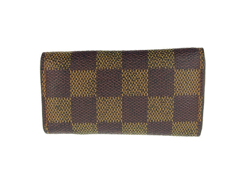 LOUIS VUITTON Key case Key holder  N62631 Brown beige gold Multicles4