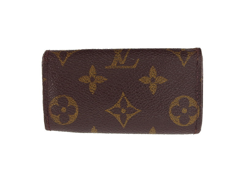 LOUIS VUITTON Key case Key holder  M62631 Brown beige gold Multicles4