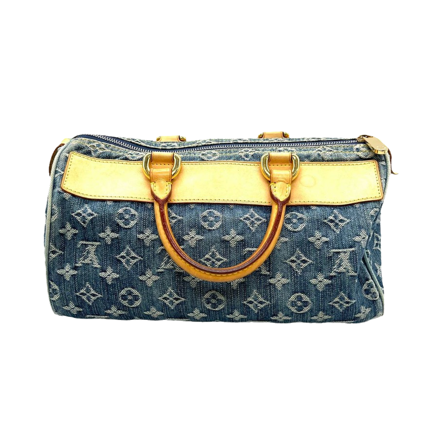 LV Louis Vuitton Denim Neo Speedy Boston Bag