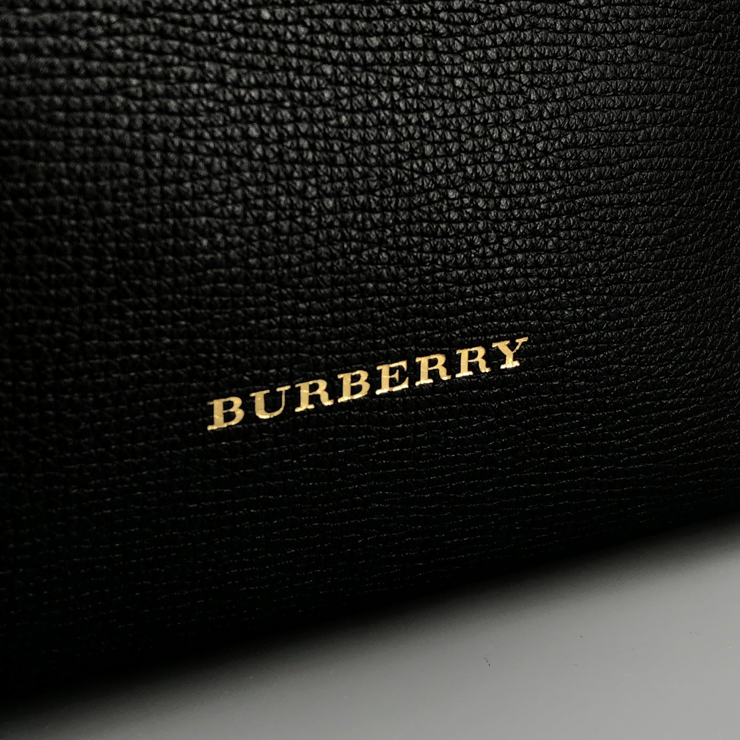 Burberry Check and Leather Tote Bag Beige