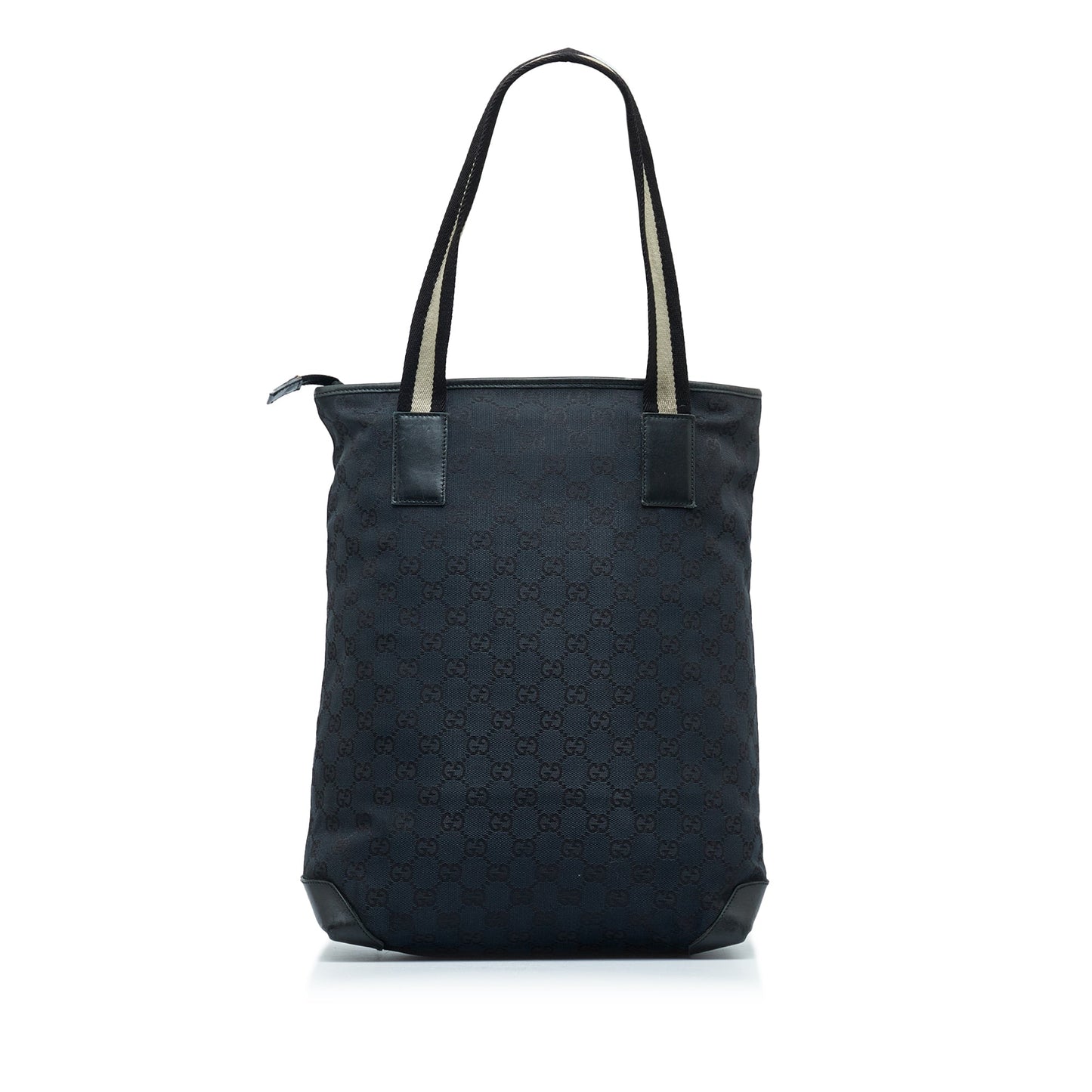 Gucci Web Black Canvas Tote