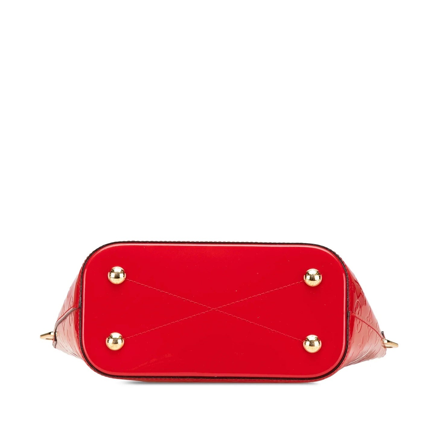 Red Louis Vuitton Monogram Vernis Montebello PM Satchel