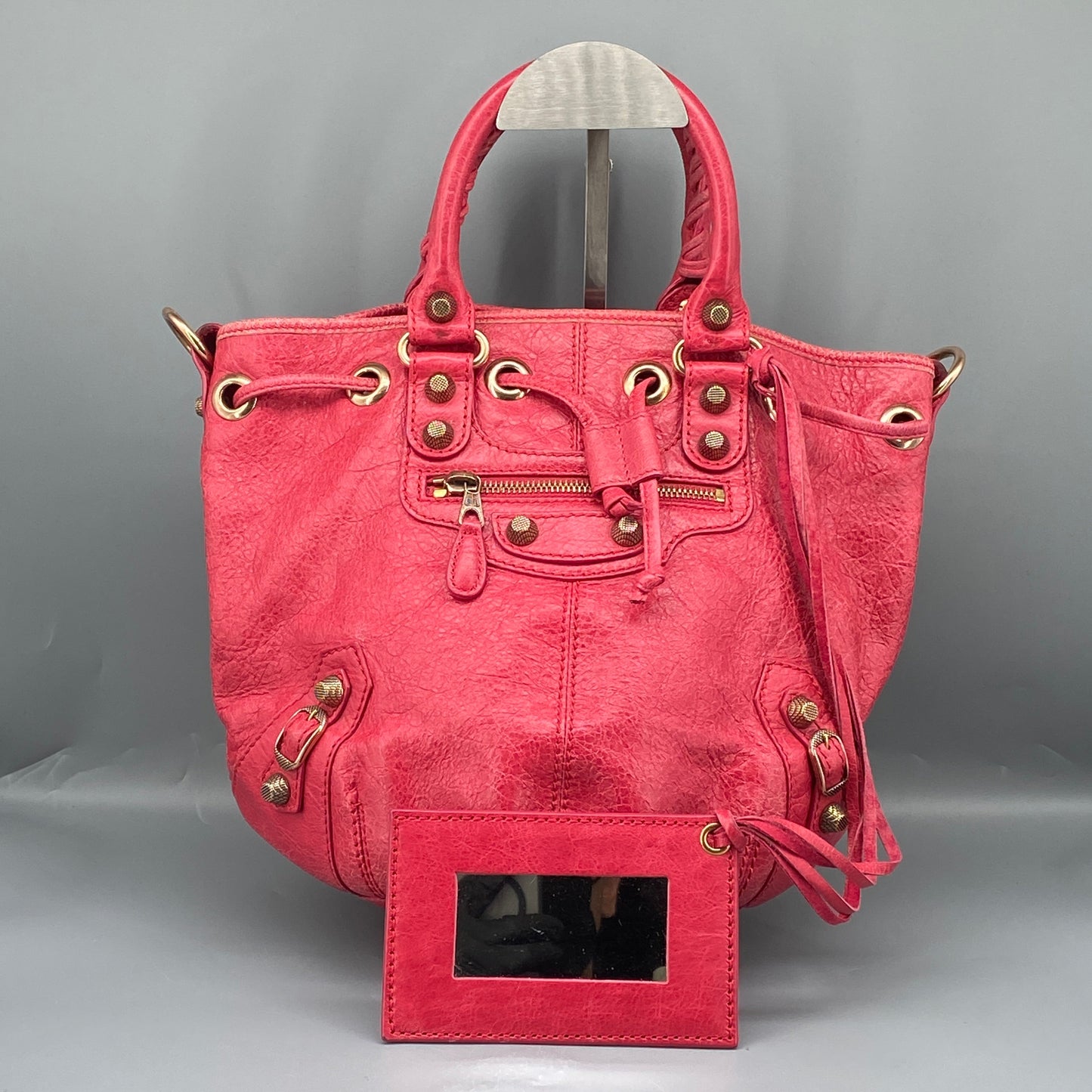 Balenciaga Giant Pompon Bag Pink