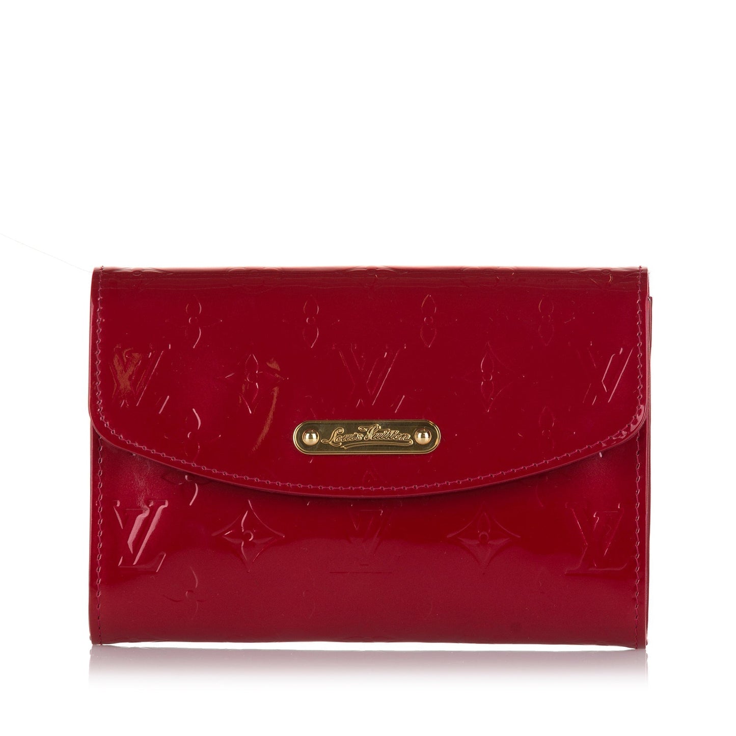 Louis Vuitton Bel Air Pochette Red Monogram Vernis Clutch