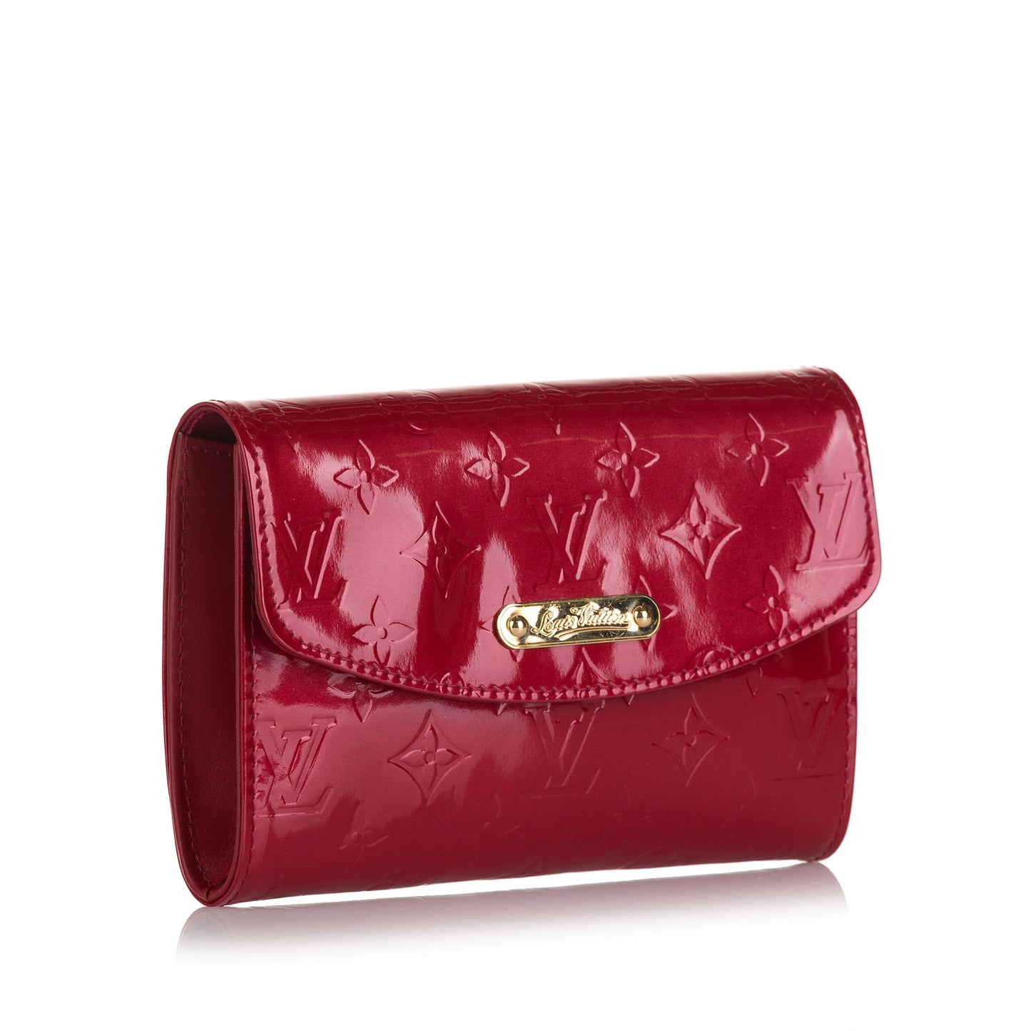 Louis Vuitton Bel Air Pochette Red Monogram Vernis Clutch