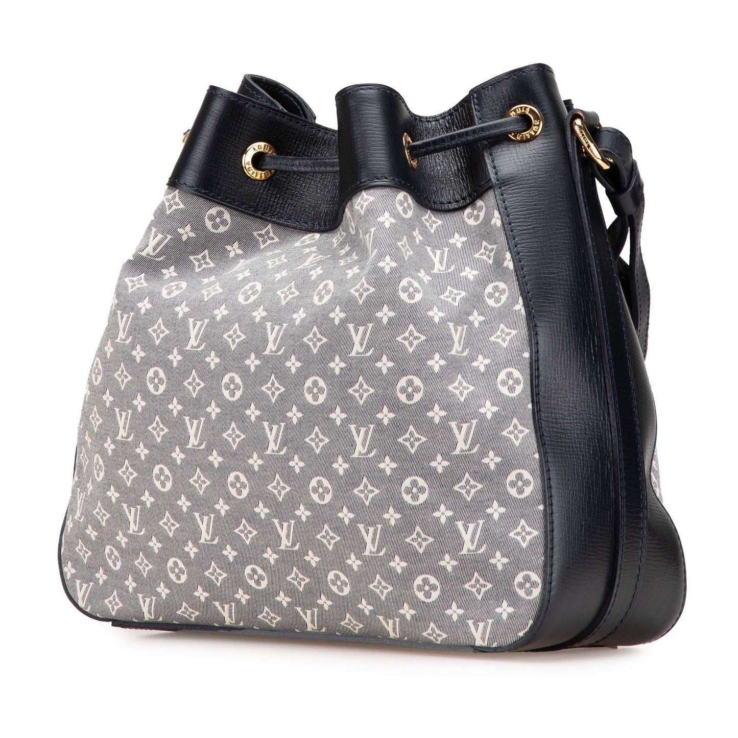 Gray Louis Vuitton Monogram Mini Lin Idylle Noe PM Bucket Bag