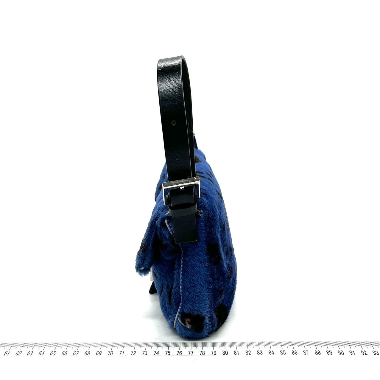 Fendi Baguette Pony hair in leopard print Blue