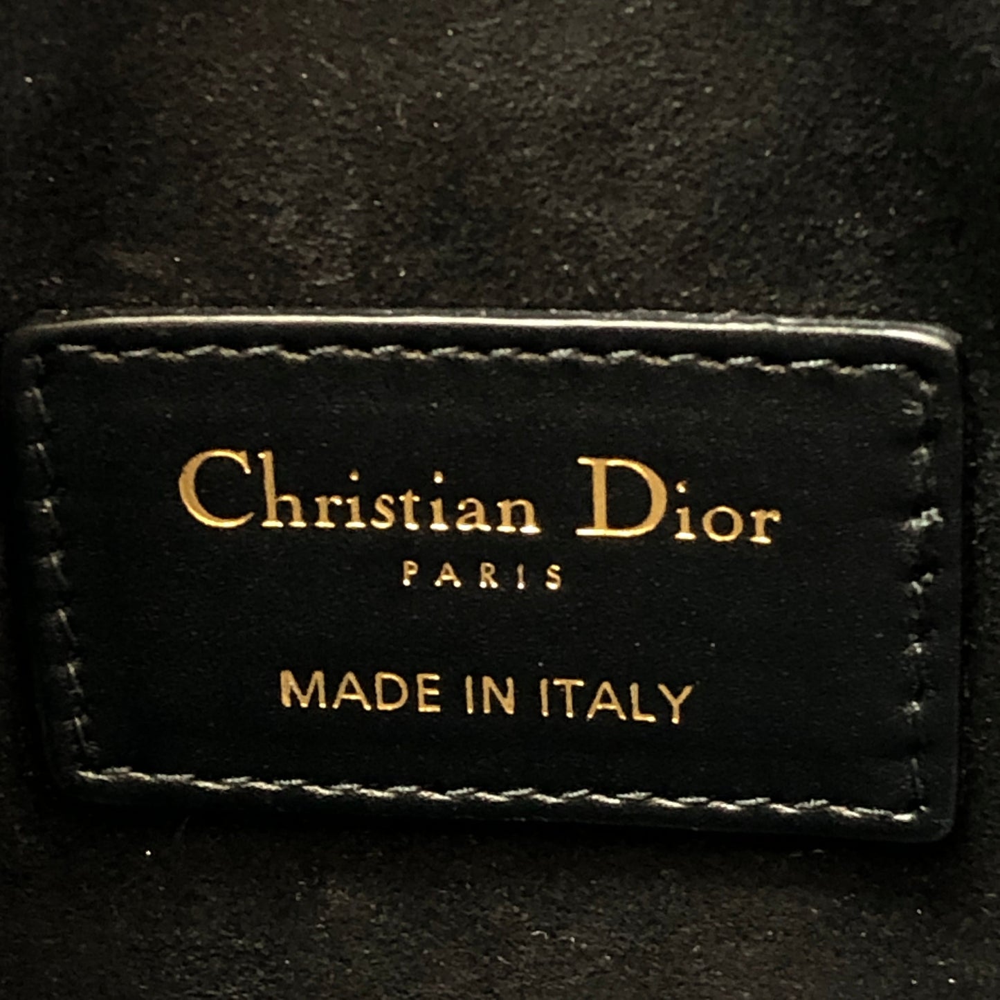Christian Dior Smooth Black Leather Saddle Waist Belt Bag