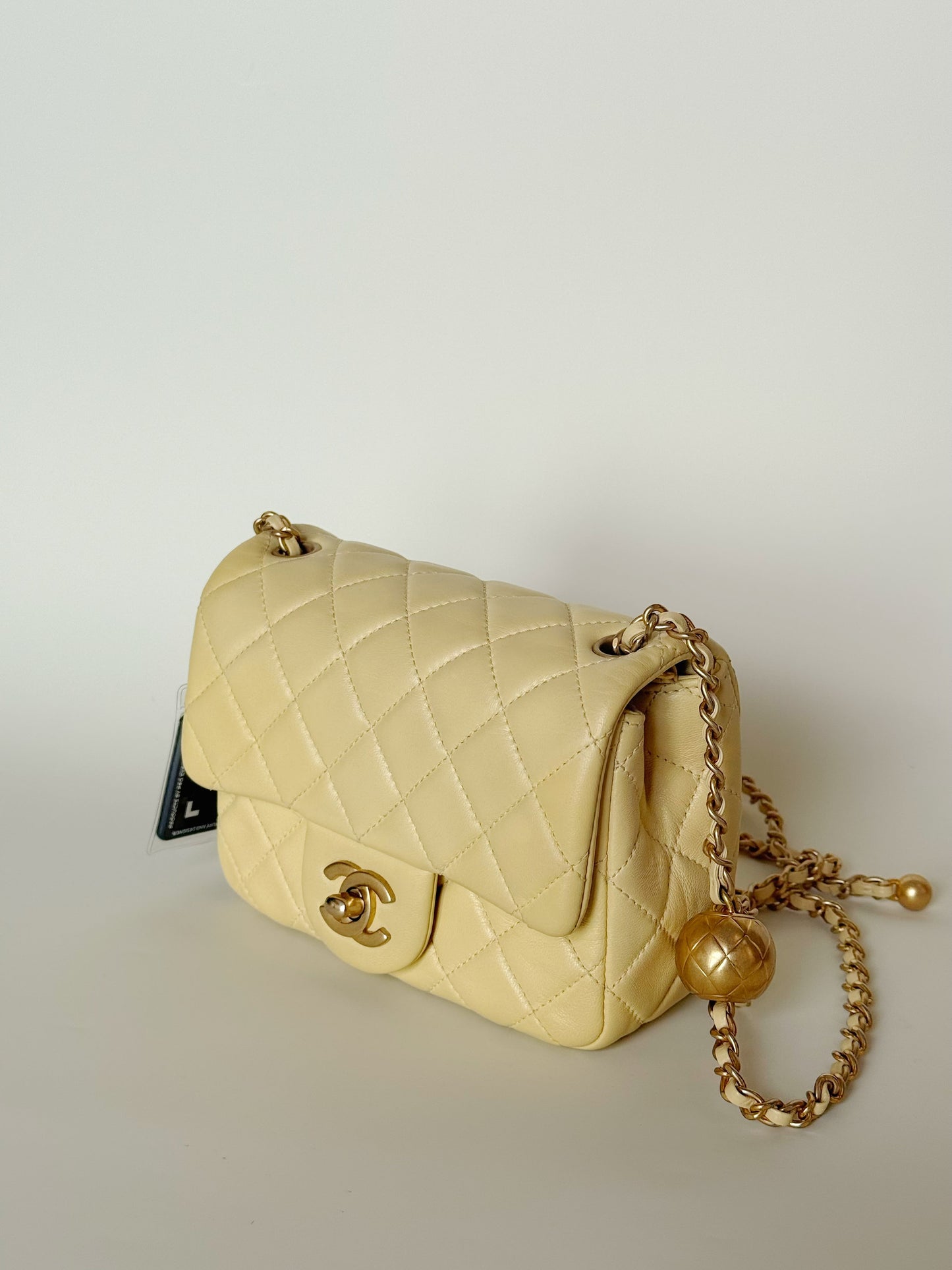 Chanel Mini Pearl Crush Square Flap Bag Lambskin
