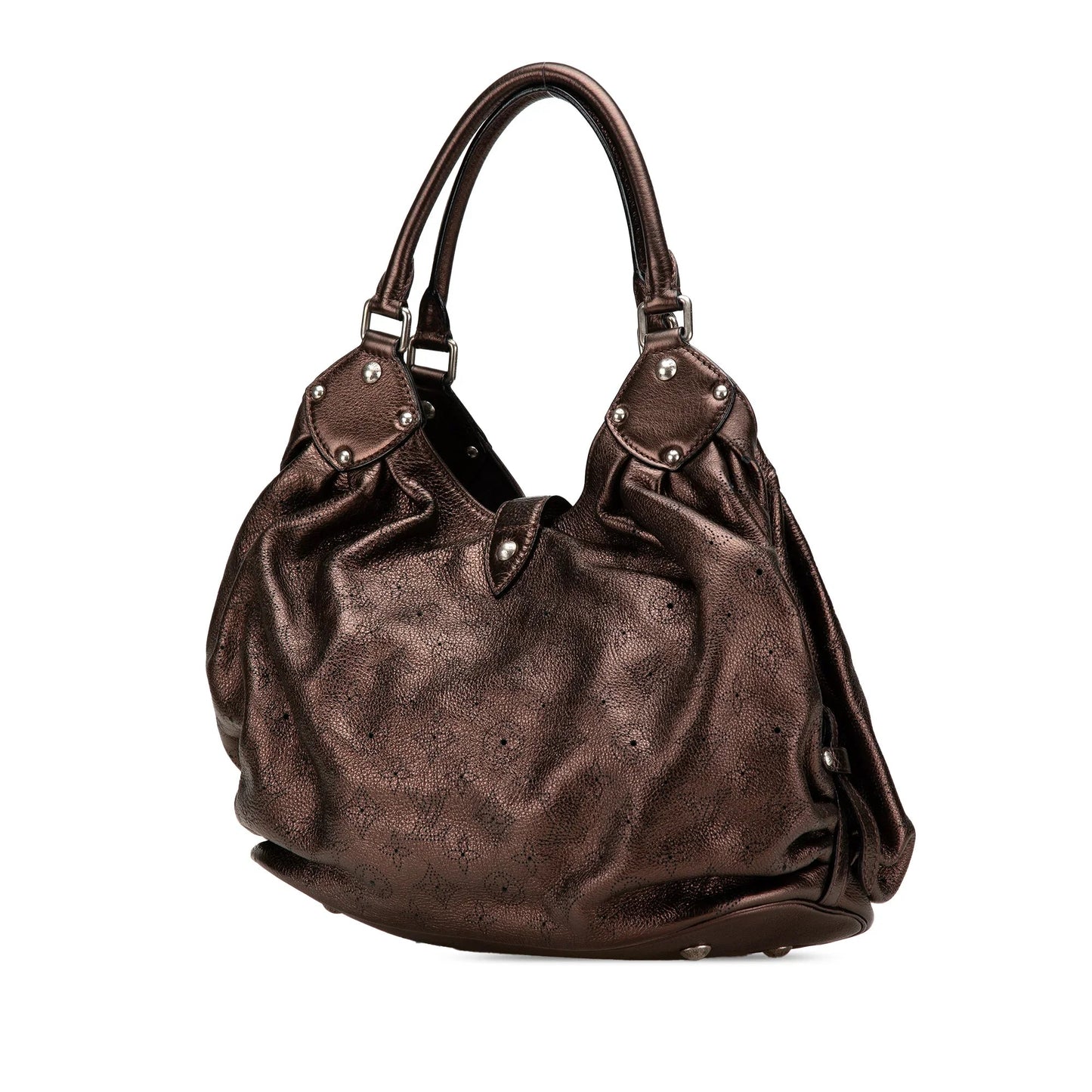 Brown Louis Vuitton Monogram Mahina XL Hobo Bag