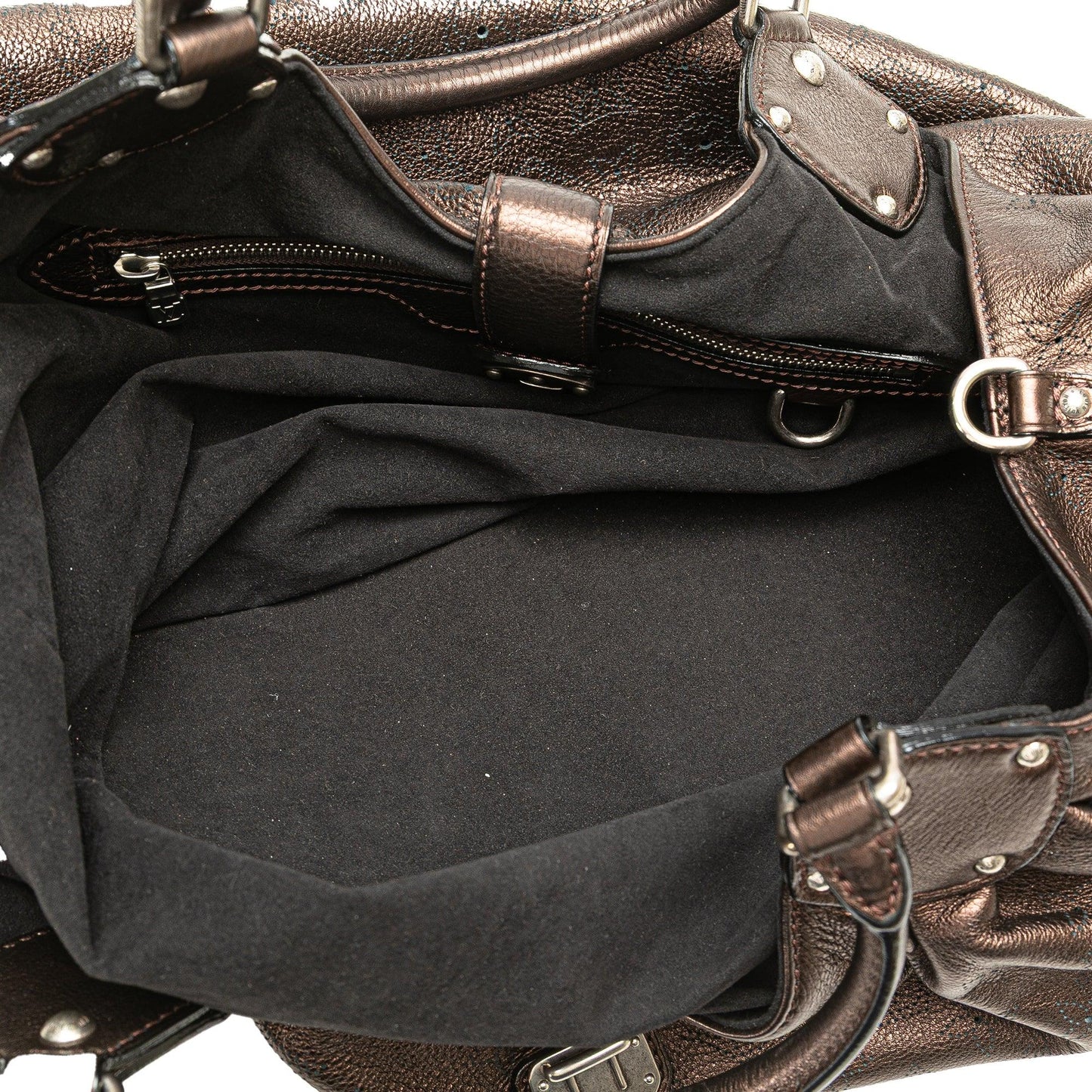 Brown Louis Vuitton Monogram Mahina XL Hobo Bag