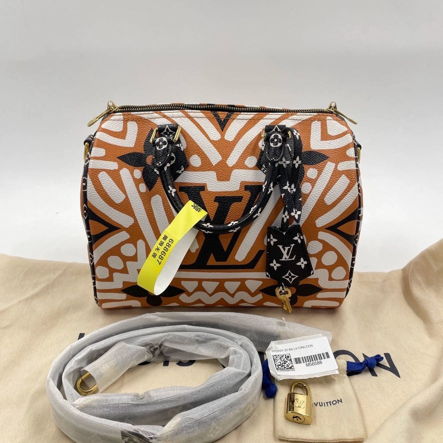 Louis Vuitton Monogram Giant Crafty Speedy 25