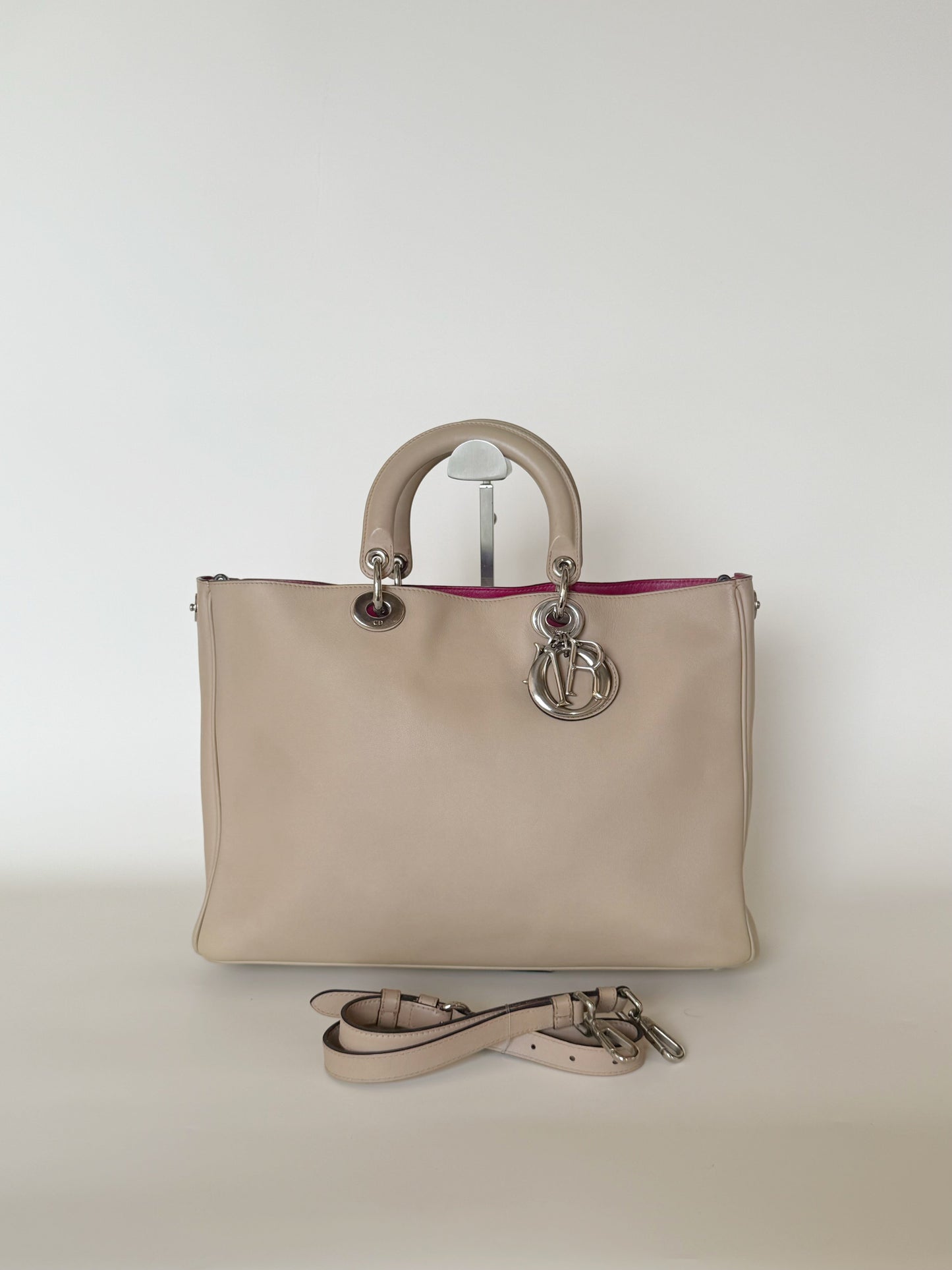 Christian Dior Smooth Calfskin Diorissimo Tote