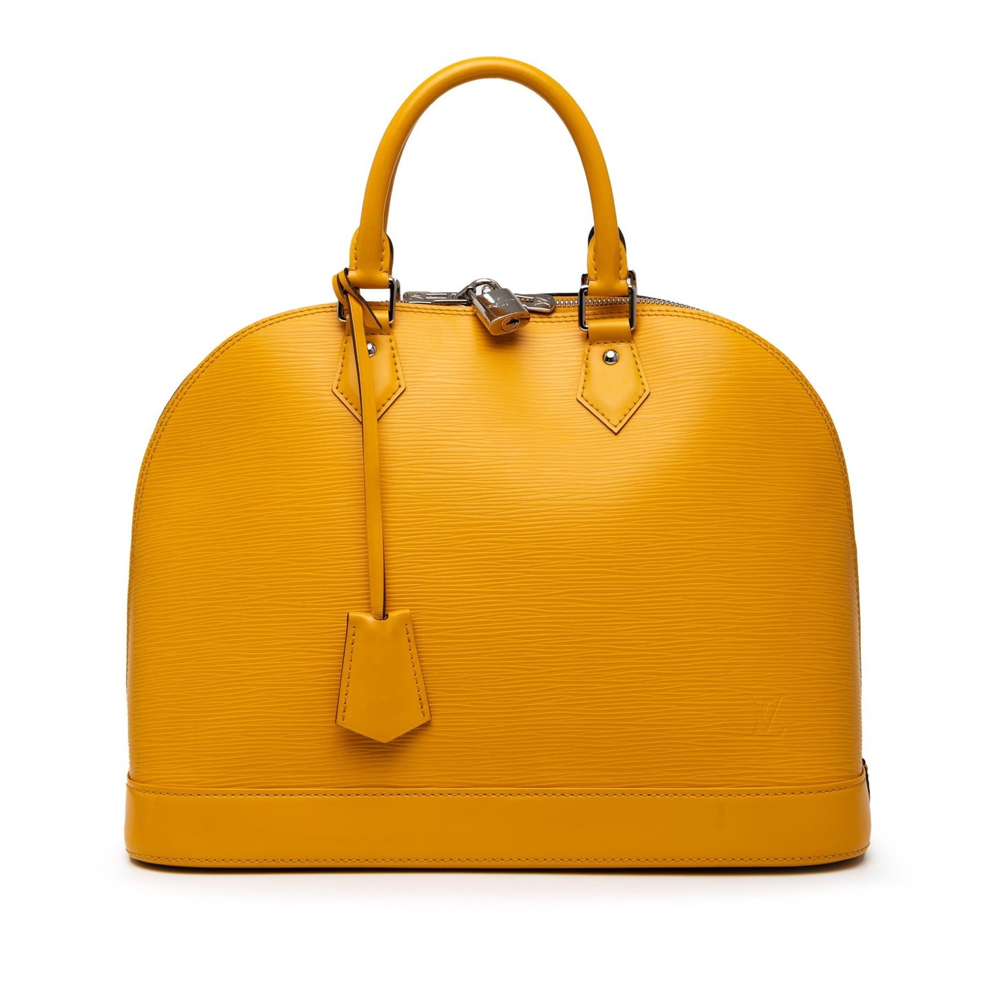 Yellow Louis Vuitton Epi Alma MM Handbag