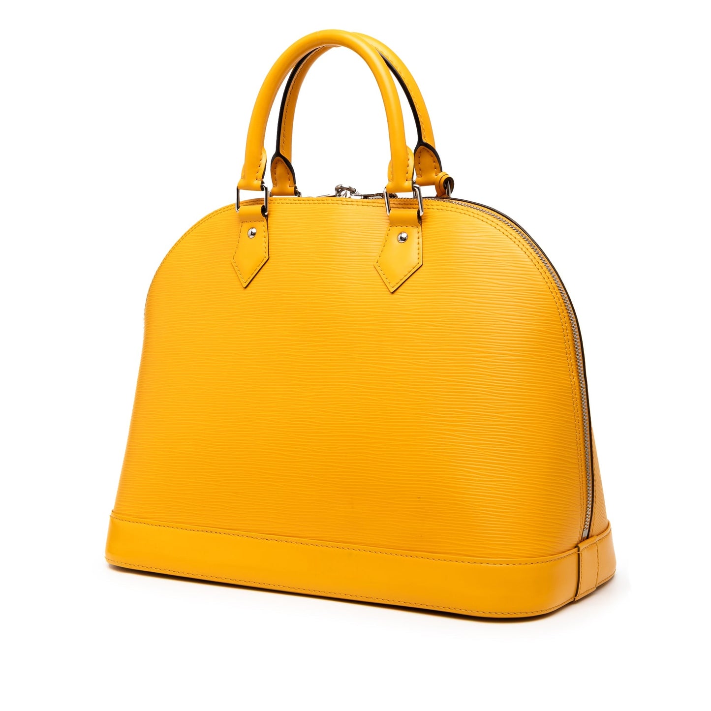Yellow Louis Vuitton Epi Alma MM Handbag