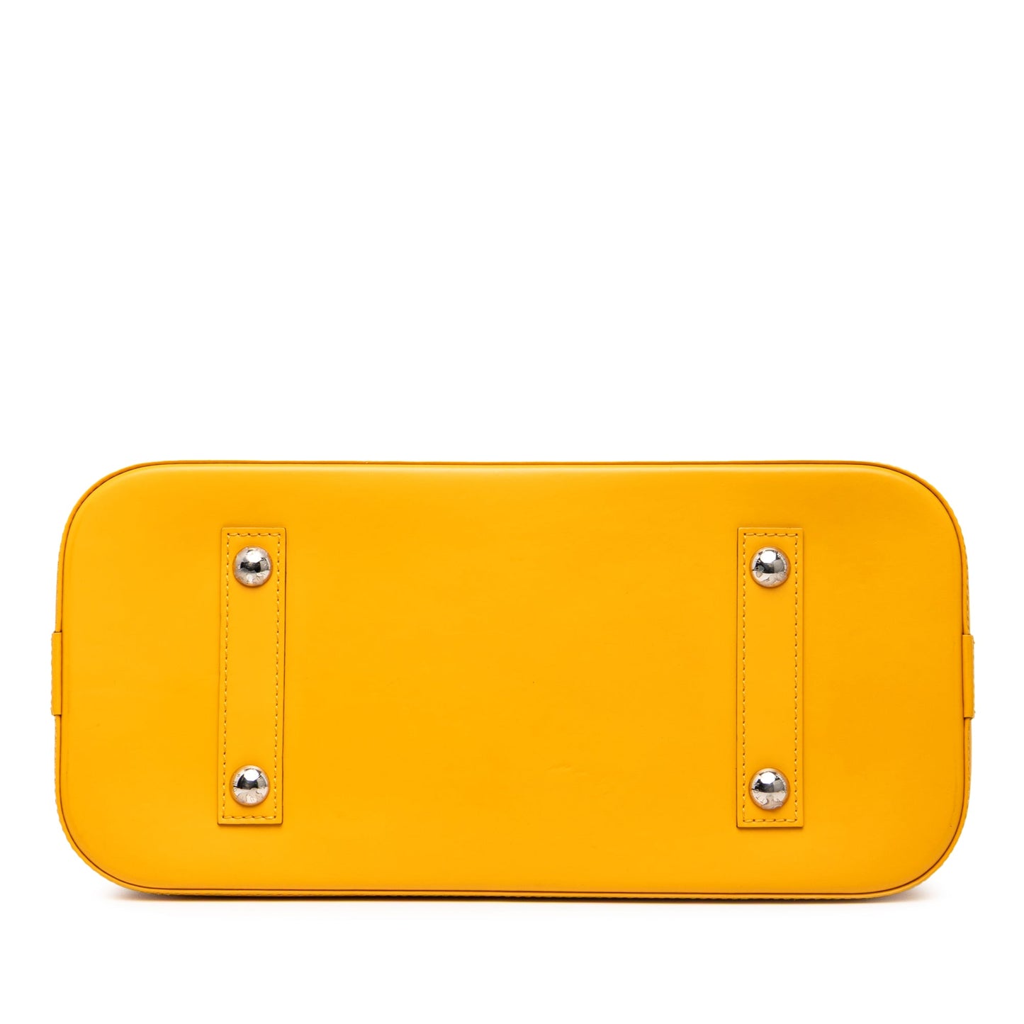 Yellow Louis Vuitton Epi Alma MM Handbag