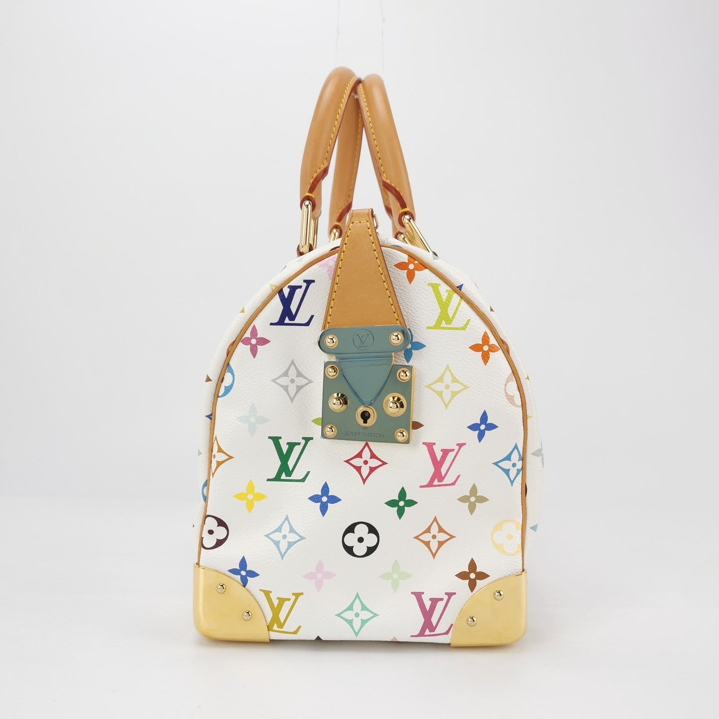 Louis Vuitton x Takashi Murakami Speedy 30 Lock White Multicolor