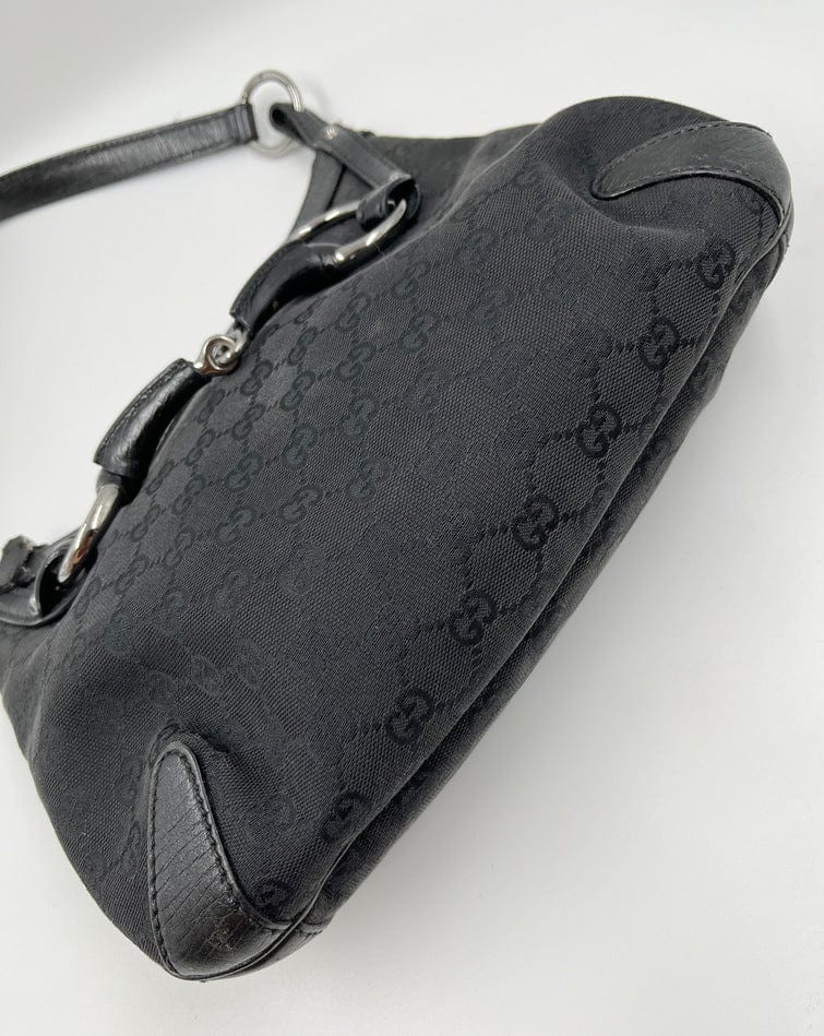 Gucci Leather Canvas Shoulder Bag Style 10