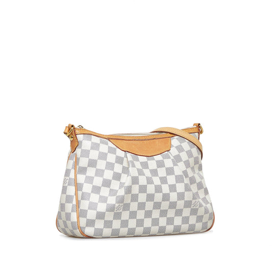 LOUIS VUITTON Damier Azur Sirac PM Crossbody Bag