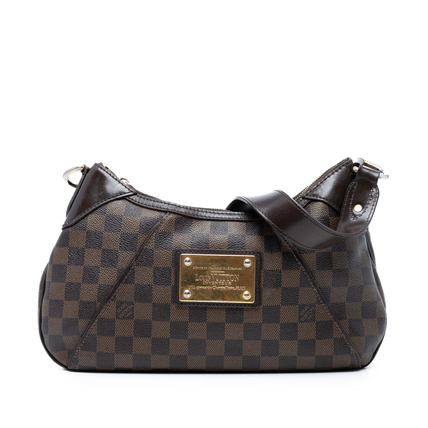 Brown Louis Vuitton Damier Ebene Thames PM Shoulder Bag
